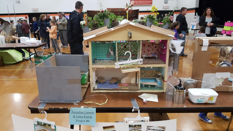 doll house made of recycled material